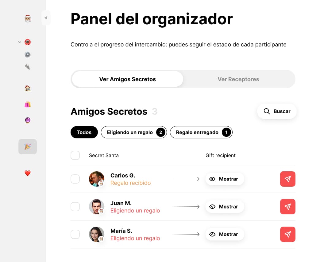 Supervisa el progreso completo